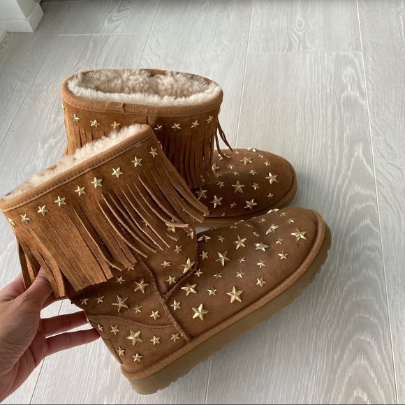 UGG® Australia & Jimmy Choo 'Starlit' Fringe Boot - Picture 2 of 6